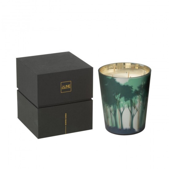 Jline Duftkerze Noa Wald Soja Grün Goldfarben Medium 68S aroma kerzen.