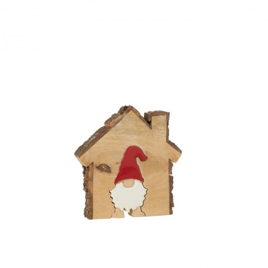 Jline Weihnachtsmann In House With Bark Mango Holz Mehrfarbig Small weihnachtsmann weihnachtsmaenner.