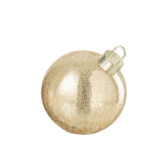 J Line Pallina Di Natale Led Vetro Oro Medium Adorno Navideño Led Vidrio Dorado Medium.