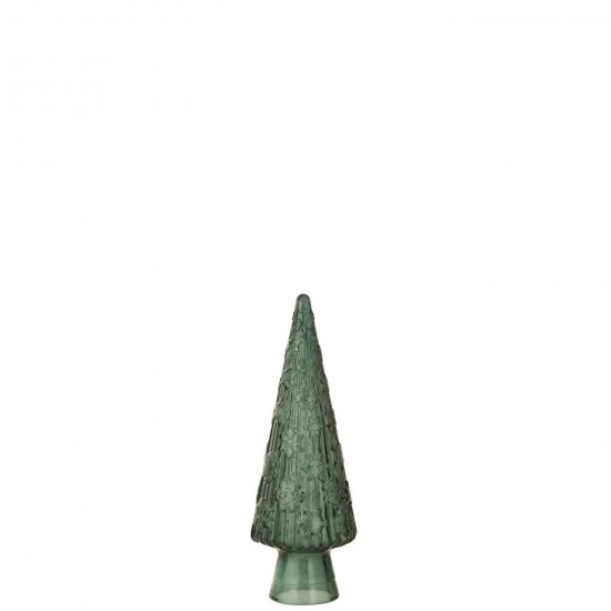 J Line Christmas Tree Cone Glass Dark Green Medium x mas christmas trees on foot.