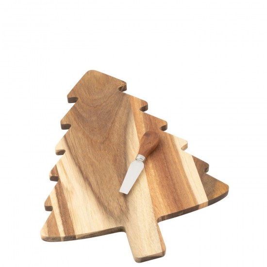 Jline Tabla Para Quesos Cuchillo Para Queso Árbol De Navidad Pizarra Natural.