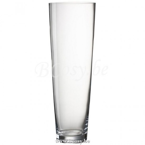 J Line Jline Vase Round Glass Transparent