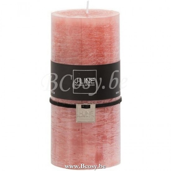 J Line Jline Cylinder Candle Terracotta L 70H cylindric candles