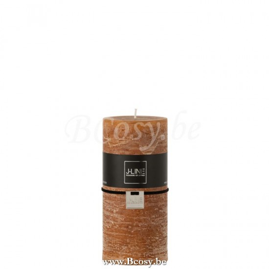 J Line Jline Cylinder Candle Caramel L70H cylindric candles