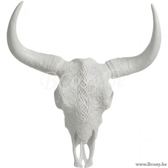 J Line Jline Skull Hanging Ibiza Polyresin White skulls