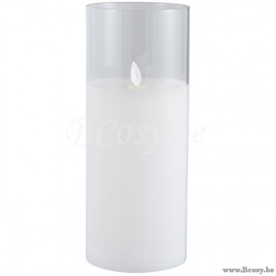 J Line 94487 LEDLAMP BLINKEND Glas Transparant Large Tafellampen Leeslichten Leeslampen Binnenverlichting