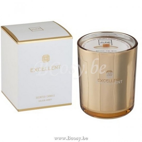 J Line Jline Duftkerze Excellent Golden Honey Gold Medium 80 Stunden aroma kerzen