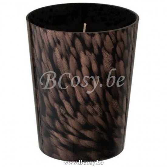 J Line Scented Candle Noa Sandalwood Black Gold Medium 68H scented candles.