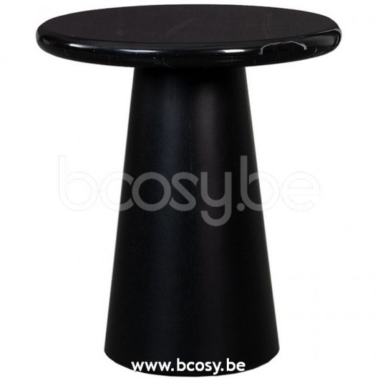 Lifestyle94 UTAH COFFEE TABLE MARBLE BLACK Ø45xH50 BASE BLACK Lifestyle 147628 Lifestyle94 147628 LFS 147628