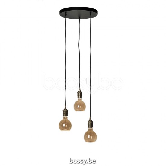 Marckdael pendel Seattle-Seatle Marckdael 1478-PL3-NE-OTT-FLOATING-SMALL-SMOKE Contemporal zwart gepoederlakt pendel H min 15 max 240cm VVD .