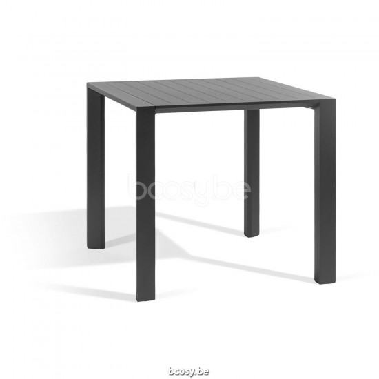 Diphano Metris dining table 80x80 Aluminium Lava Frame.