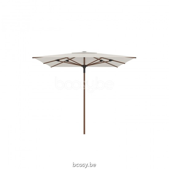  Jardinico AMALFI 250x250 Quadratischer Ampelschirm Mittelstocksonnenschirm Mittelstockschirm Teleskopschirm 2,5x2,5 Sonnenschirmmast Strukturiertes Aluminium Pulverbeschichtetes Teakholz-aussehend| S.