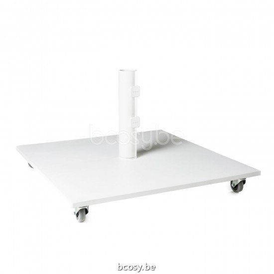 Jardinico ELBA Vierkante Parasolvoet Elba Heavy 84 Kg White Steel Cuba-Moorea.