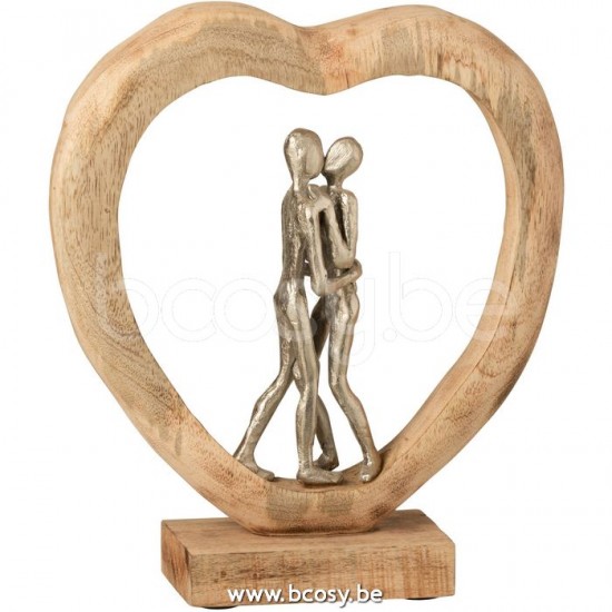 J Line 10893 Koppels Duo Jongen en meisje Decoracion Paire Paar Liebespaar koppel Beeldjes koppeltje Koppel Dekoration Beelden Decorations Koppeltjes couple koppel Statue Paires Beelden Beeld Beeldje