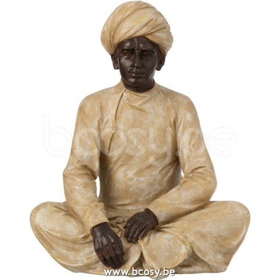 J Line 11617 Ethnische figuur persoon Decorazione Figurines ethniques Decoracion Animali etnische figuren Statue Beelden Decoratie Decoration ethnic figures etnische figuren ethnische Figuren Figurine