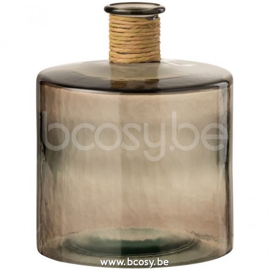 J Line Jline Vase Safari Breit Hell Braun Small vases