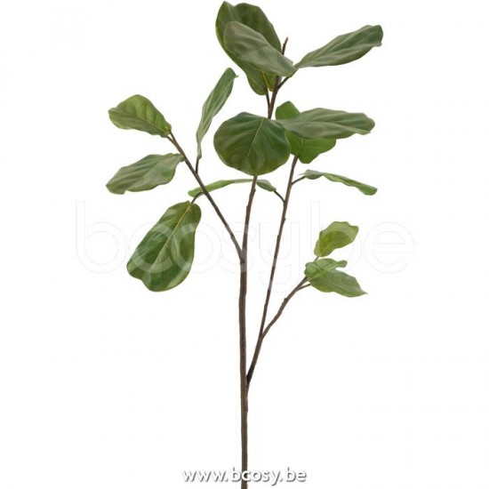 J Line Jline Ast Feigenbaum Plastik Dunkel Grün Large Blatt Blaetter