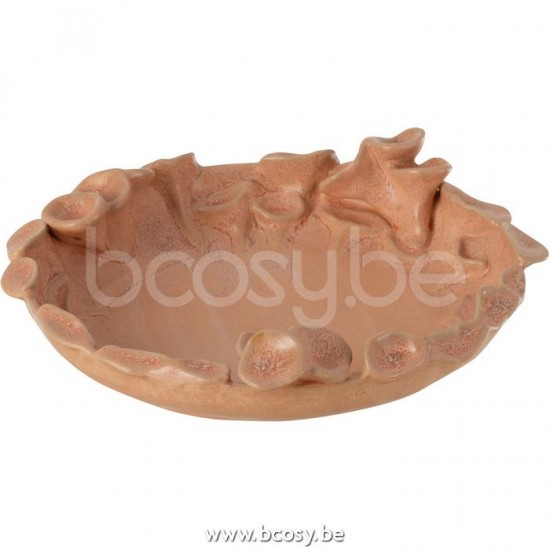 J Line Jline Schale Ibiza Rund Keramik Rosa Orange Small schale