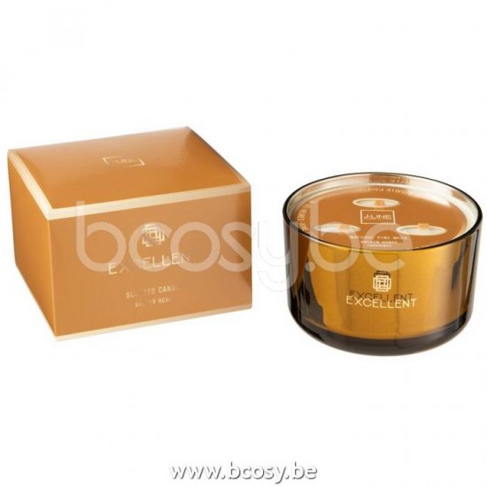J Line Jline Duftkerze Excellent Golden Honey Ocker Large 40 Stunden aroma kerzen