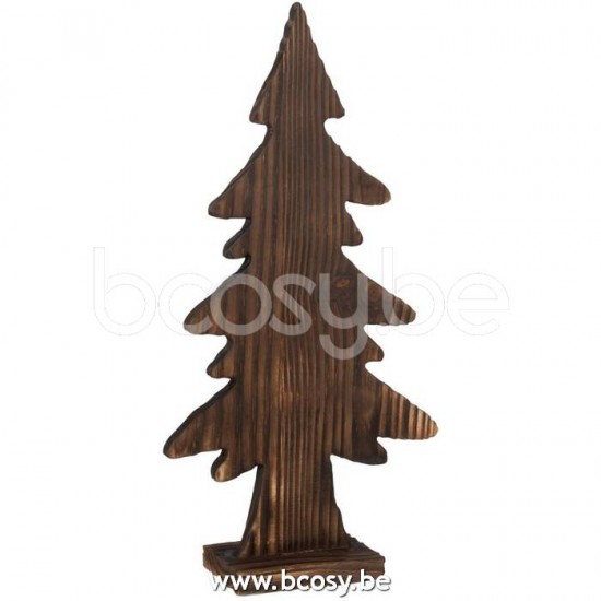 J Line Jline Weihnachtsbaum Auf Fuß Holz Braun Small weihnachtsbaum weihnachtsbaeume