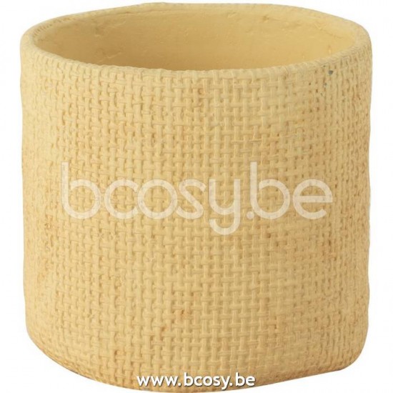 J Line Jline Übertopf Sunny Zement Beige Small blumentopf blumentoepfe blumenhalter