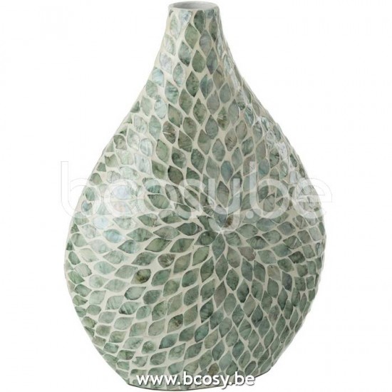 J Line Jline Vase Alpha Perle Hell Blau vases