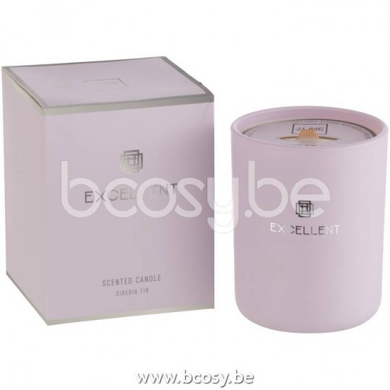 J Line Jline Duftkerze Excellent Glas Lila Medium 80S aroma kerzen