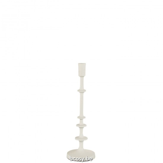 J Line Candleholder Izy Aluminium White Large candleholders candle holders candlesticks.