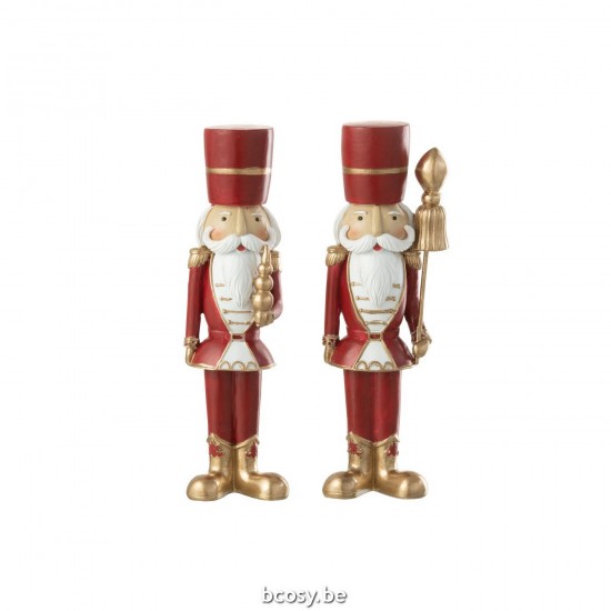 J Line 35078 Accessori Della Casa peres noël Accesorios De Casa santa claus Decoration Home Accessories Figurines Kerstman We.
