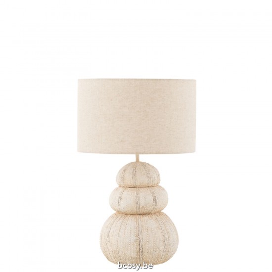 J Line Lamp Zee Egel Poly Beige zeilboten zeilbootjes JO40317.