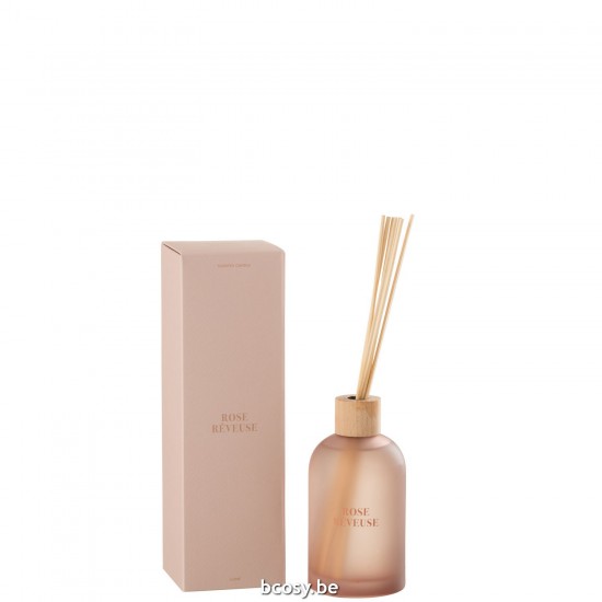 J Line diffuseurs de parfums Jolipa Diffuseur Accords Essentiels Rose Rêveuse 250Ml.
