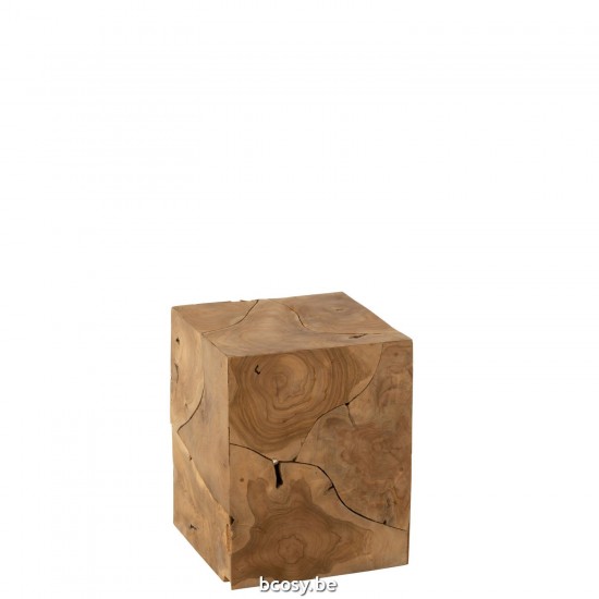 J Line Stool Puzzle Box Teak Wood Natural nested side tables sidetables.