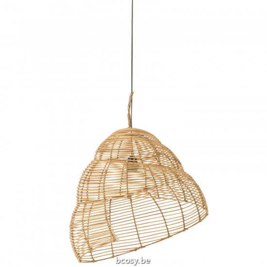 J Line Hangende Lamp Slak Bamboe Naturel hang pendellampen licht JO41951.
