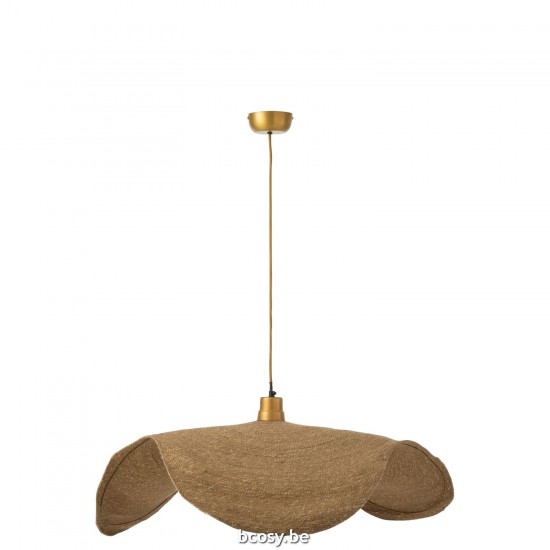 J Line Hangende Lamp Moonj Gras Naturel Large hang pendellampen licht JO43799.