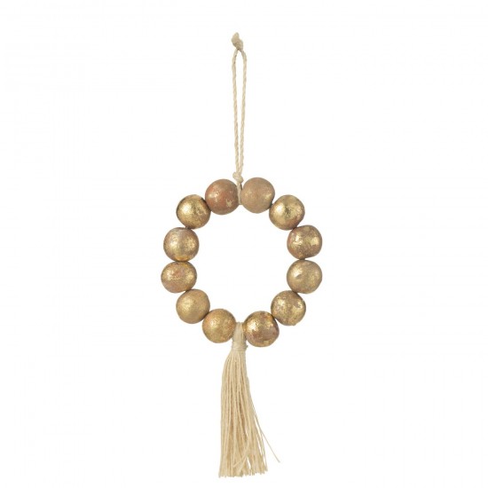 Jline Kranz Hängend Perle Mangoholz Naturell Gold hanger haenger.