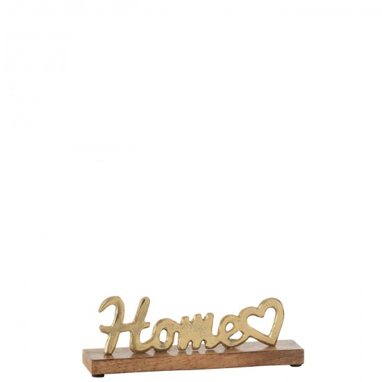 Jline Home Herz Auf Sockel Alu Holz buchstaben.
