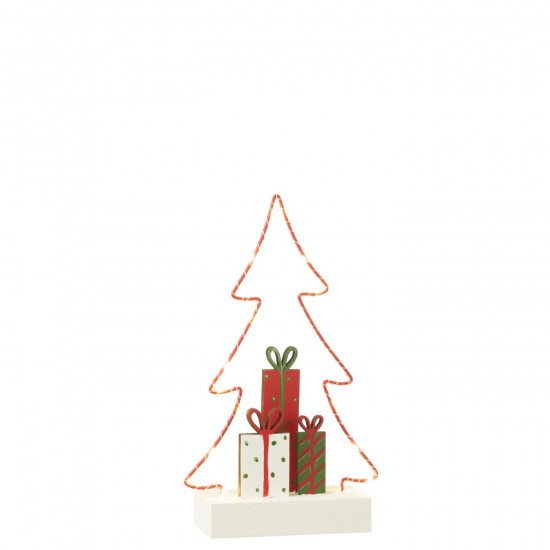 J Line Albero Di Natale Regali Led Bianco Rosso Verde Small Árbol De Navidad Regalos Led Blanco Rojo Verde Small.