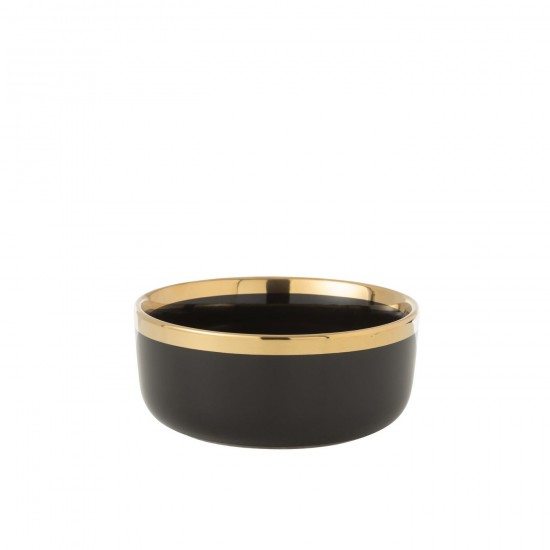 Jline Schüssel Keramik Schwarz Gold schuesseln.