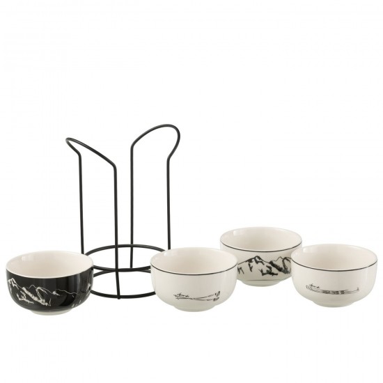 J Line 49242 saladier Salatschuesseln Keuken Accessoires Koechenzubehoer Geschirr Service de table Decoration Tafelserviezen D.