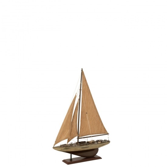 Jline Segelboot Paulownia Holz Braun Medium segelboot segelboten.