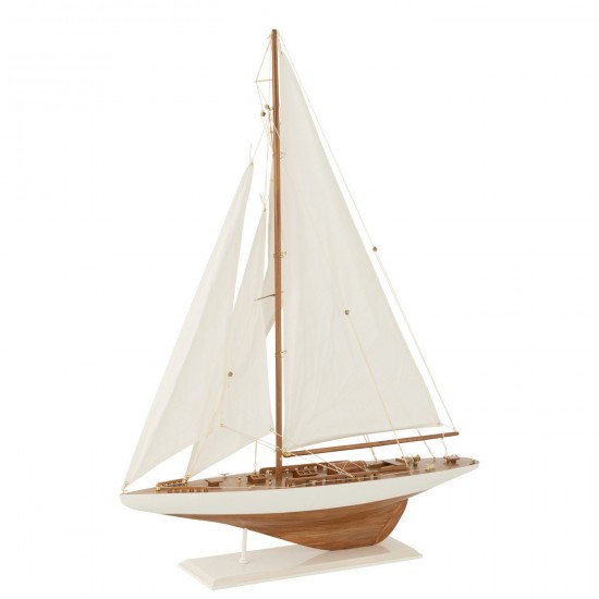 J Line 50021 Boten Dekoration Beelden Zeilbootjes segelboot antik Animali Figuren Decoracion sailboats antique Decorazione Ant.