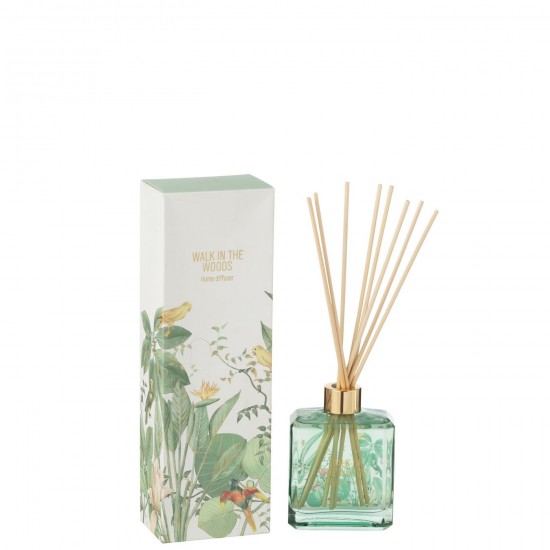 J Line Olio Profumato Walk In The Woods Verde 180Ml Difusor Verde 180Ml.
