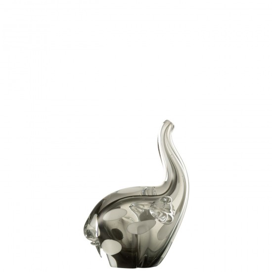 Jline Elefant Glas Transparent Schwarz Small elefanten.