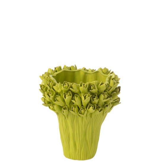 Jline Vase Ambrosia Keramik Grün Medium Große Vasen hohe Vasen.