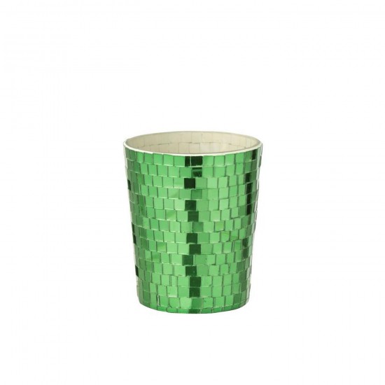 Jline Vela Perfumada Espejo Vidrio Verde.