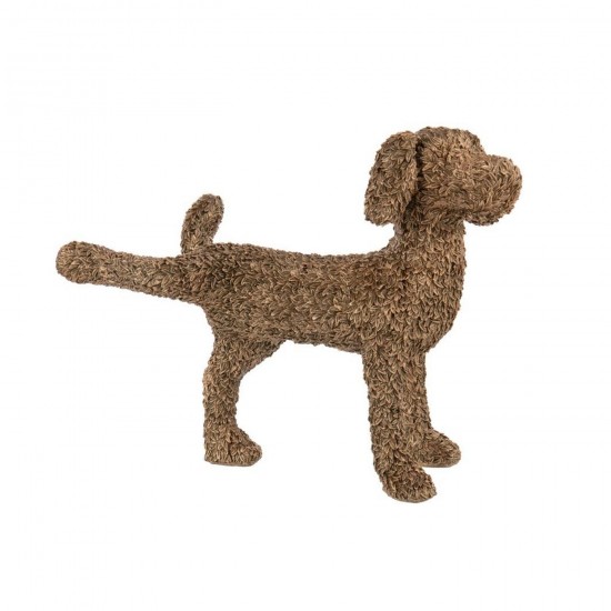 Jline Hund Relief Bein Angehoben Polyresin Goldfarben hunden.