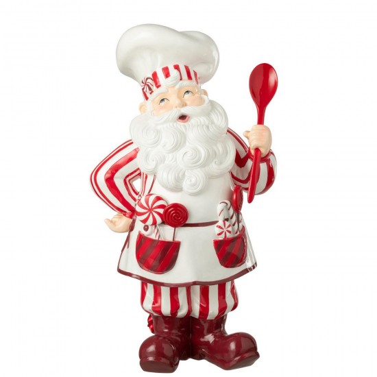 J Line 55668 Home Accessories Animali santa clauses Figurines Kerstmannen Decorations Dekoration Kerstman Figuren Beelden Deco.