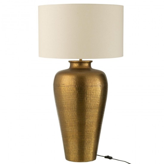 J Line Casa Lamp Cilindrico Alluminio Oro Casa Lamp Cilindro Aluminio Dorado.