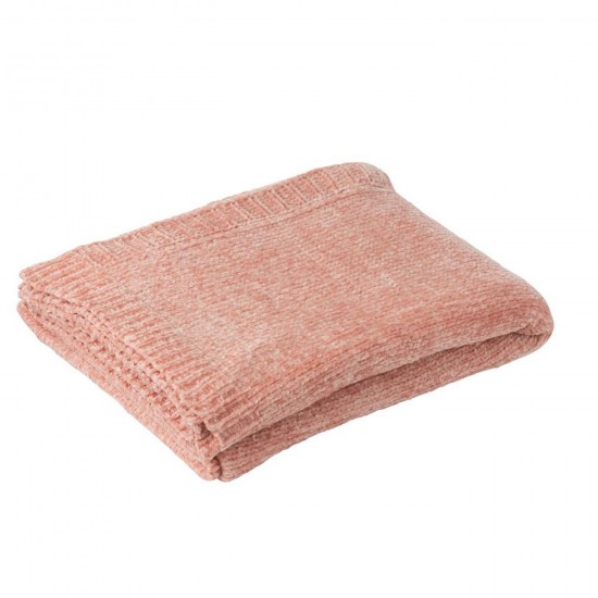 J Line Coperta Chenille Poliestere Rosa Chiaro Funda Chenille Poliéster Rosa Claro.