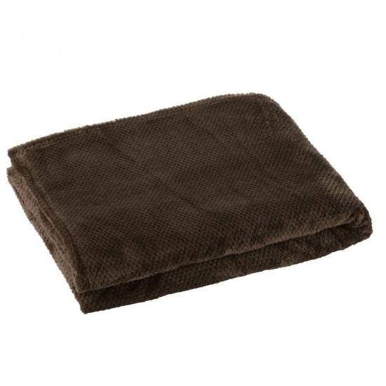 J Line Coperta Snuggle Poliestere Marrone Scuro Funda Snuggle Poliéster Marrón Oscuro.